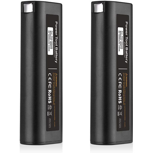 باتری دریل شارژی مدل powerextra کد 6v 3600mah بسته 2 عددی